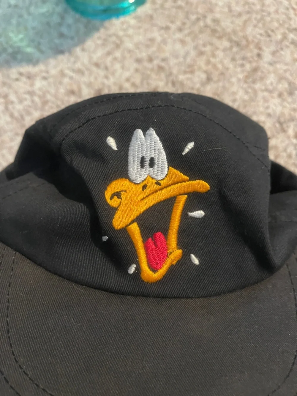 Vintage Black Warner Brothers Daffy Duck  Hat